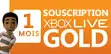 Abonnement Xbox Live Gold 1 mois