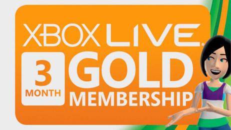 Xbox LIVE 3 Months Gold Card