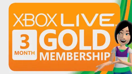 Xbox LIVE 3 Months Gold Card