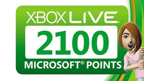 Xbox Live Europe Game Cards 2100 Points