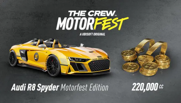 Audi R8 Spyder Welcome Pack (+220,000 Crew Credits) – The Crew Motorfest