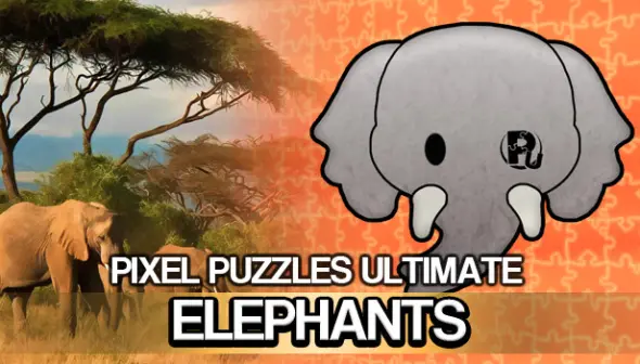 Jigsaw Puzzle Pack - Pixel Puzzles Ultimate: Elephants