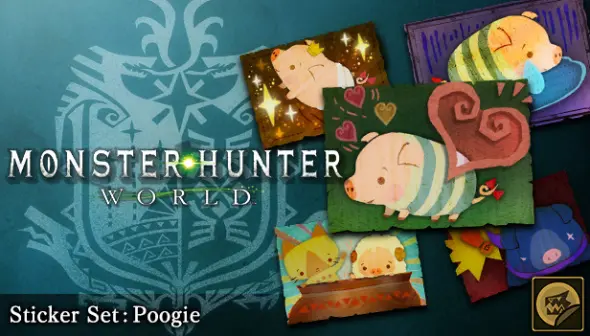 Monster Hunter: World - Sticker Set: Poogie