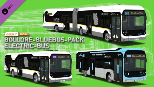 OMSI 2 Add-On Bolloré-Bluebus-Pack Elektro-Bus