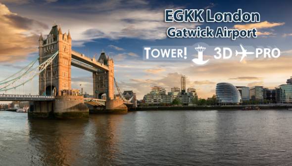 Tower!3D Pro - EGKK airport