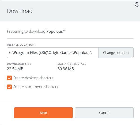 How to activate game downloads in ORIGIN through a cd key?