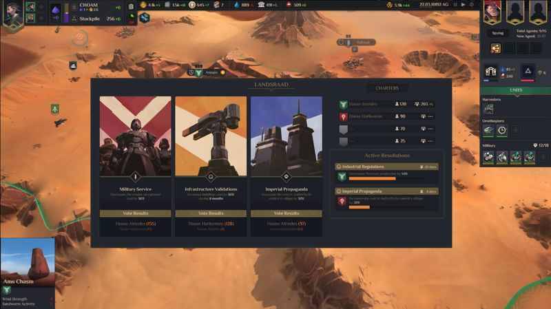 Shiro Games reveals more details about Dune: Spice Wars