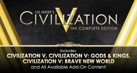 Civilization V : The Complete Edition à 10 € – DLGamer