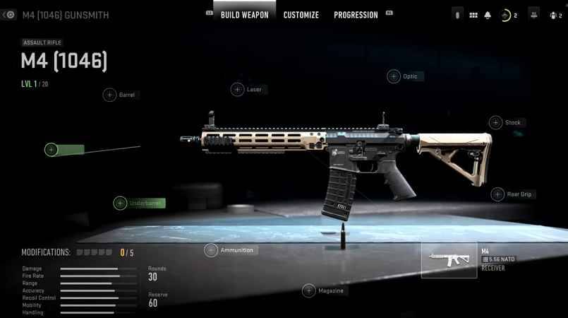 Armaiolo 2.0 dettagliato per Modern Warfare 2
