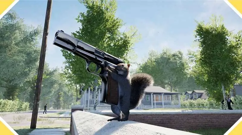 Wiewiórka z pistoletem jest tak szalona, jak może się wydawać